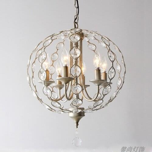 American crystal chandelier cloakroom neo-classical round wrought iron porch corridor study bedroom dining room lamp