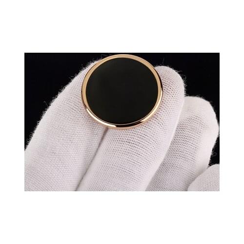 Free shipping 12pcs/lot 15mm-30mm gold black metal button Business suit buttons coat buttons coat windbreaker button