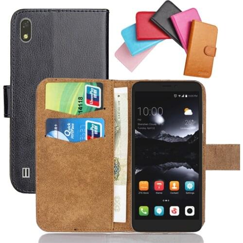 ZTE Blade A530 Case 5.45" 6 Colors Flip Soft Leather Crazy Horse Phone Cover Stand Function Cases Credit Card Wallet
