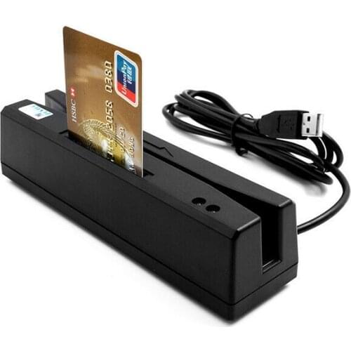Multifunctional For ZCS160 4 in 1 Magnetic Stripe Credit Card EMV IC Chip RFID PSAM Reader Writer Digital Memory Card Reader