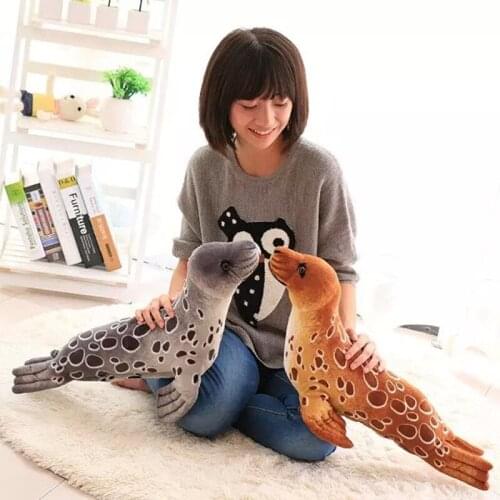 Cartoon seal toy sea dog plush toy soft throw pillow ,birthday gift h932