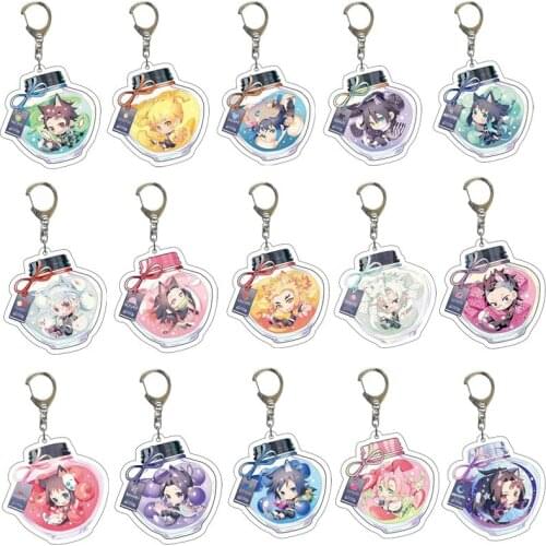 [MYKPOP]DEMON SLAYER Keyring Cute Figures Pendants for Keys Bags Fans Collection Amine SC20052918