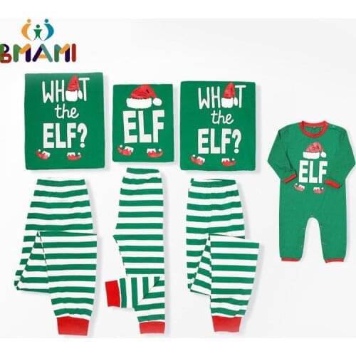 Matching Family Clothing Sets 2021 New Year Christmas Pajamas Family Matching Outfits Mother Daughter Father Son Mon Family Look