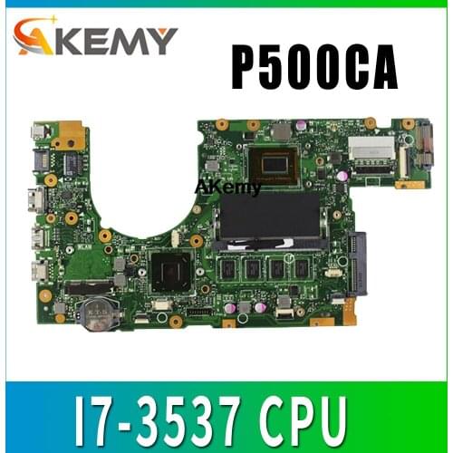 For ASUS P500CA MB_2G RAM / I7-3537 CPU / U3 / AS Motherboard For P500CA P500C Mainboard REV 2.0 100% Tested Free Shipping