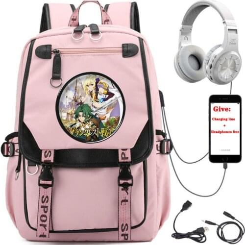 USB Charging teenagers Laptop packsack anime Grancrest Senki backpack boys Girl School book Bag Women men Travel Backpack