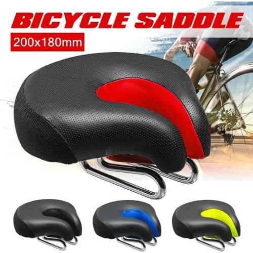MTB Bicycle Saddle Mountain Bike Seat Soft and Thick Bike Seat Pad Shock Absorber Wide Cycle Saddle Riding Accessories