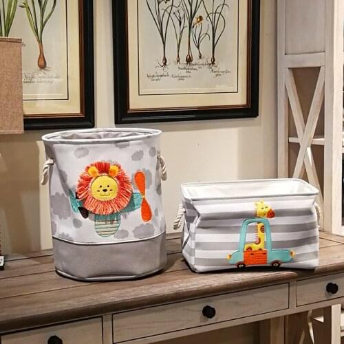 Dirty Clothes Basket Foldable Laundry Storage Bag with Handle Children Clothes Toy Sundries Pouch Organizers Bathroom Organizer