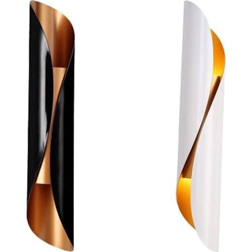 Modern Aluminum Tube Wall Lamps G9 Light Fixtures Gold Black Nordic Restaurant Living Room Aisle Corridor Balcony