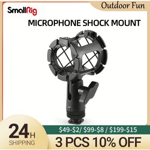 SmallRig Camera Universal Microphone Suspension Shock Mount for Camera Shoes and Boompoles - 1859