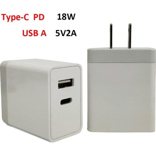 USB C PD Type c Charger USB Type c Charger Adapter USB A 5V2A For Smartphone