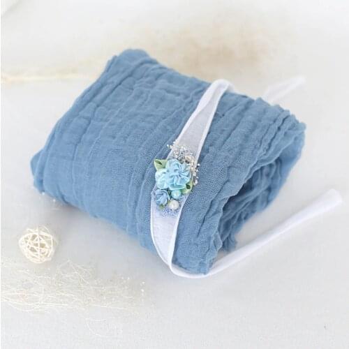 Vintage 100% Cotton Fabric Wraps Newborn Jersey Knit Wraps Baby Swaddle Photography Props Posing Layer Newborn Cocoon Stuffer