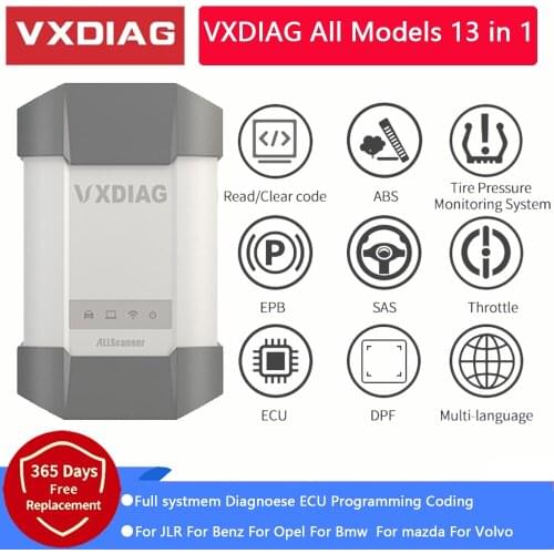 VXDIAG 13 in 1 For all model Full Vehicle Type OBD2 Online Programming For TOYOTA For BENZ For BMW For Audi For Ford