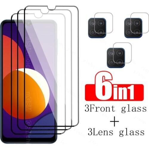 Protective glass For samsung m12 camera lens screen protector For samsung galaxy m12 m 12 12m samsun galax tempered glass film