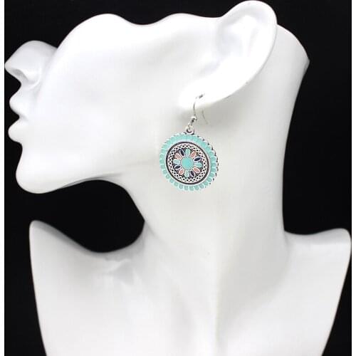 Sun flower boho fashion personality earrings elegant temperament female vacation with accessories birthday party gift