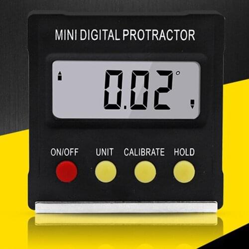 360 Degree Mini Digital Protractor Inclinometer Electronic Level Box Magnetic Base Measuring Tools