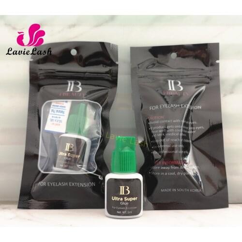 5bottles/lot i-beauty Ultra Super Glue IB Eyelash Extensions Glue Green Cap 5ml long lasting 6 weeks drying 2sec