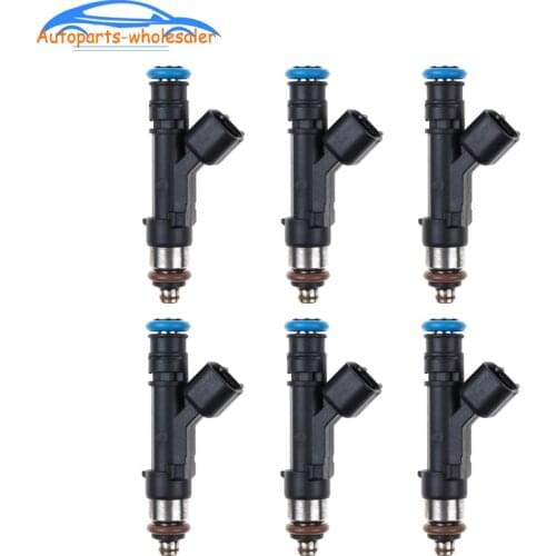 6 PCS New 53032701AA 0280158020 For Jeep Liberty Dodge Dakota Mitsubishi Raider 3.7L Fuel Injector Nozzle Car Accessories
