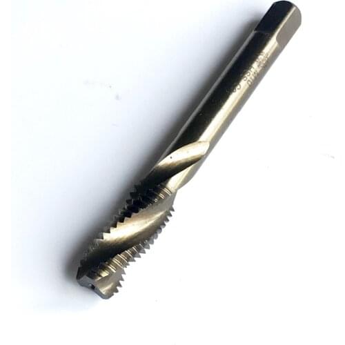 Free shipping 1PC M8-M20mm HSS M35 Co5% Full CNC grinded spiral flute taps machine hss taps screw taps for SS workpiece