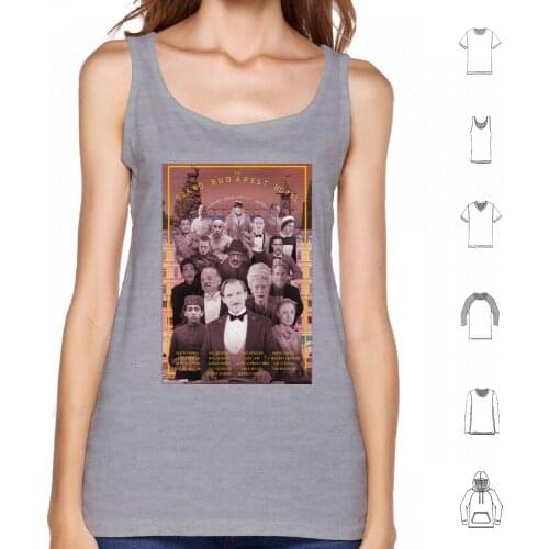 The Grand Budapest Hotel Tank Tops Vest 100% Cotton Fantastic Mr Fox Foxy Movie Stop Motion Wes Anderson