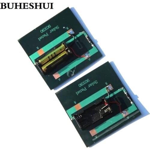 BUHESHUI 1W Solar Panel With Base For AA Battery 1W 4V Solar Cell For 1.2V 2xAAA Rechargeable Battery Charging Free Shipping