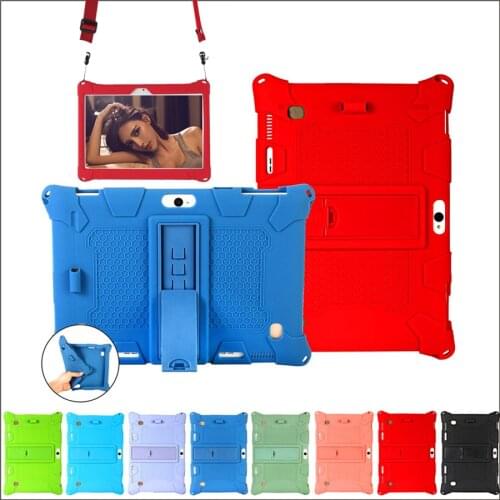 Case for Teclast M20 T20 T10 X10 A10S M30 Kids Friendly Soft Silicone +PC Stand Cover for Teclast 10.1 Inch funda+Shoulder strap