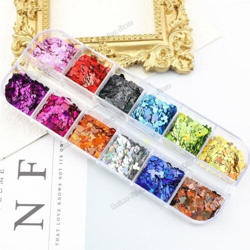 Disney Holographic Nail Art Glitter Sequins Laser Cartoon Mouse Head Shape Flakes DIY Nail Supplies For Professional Accessories