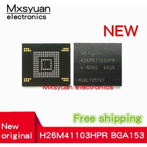 1PCS~10PCS H26M41103HPR BGA-153 H26M41103 BGA153 41103 EMMC memory 8GB FLASH new empty data font New and original