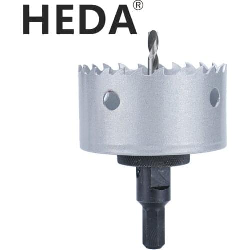 HEDA 12-200mm TCT saw tooth alloy hole saw bits for cast iron, aluminum alloy, steel-free calcium silicate board