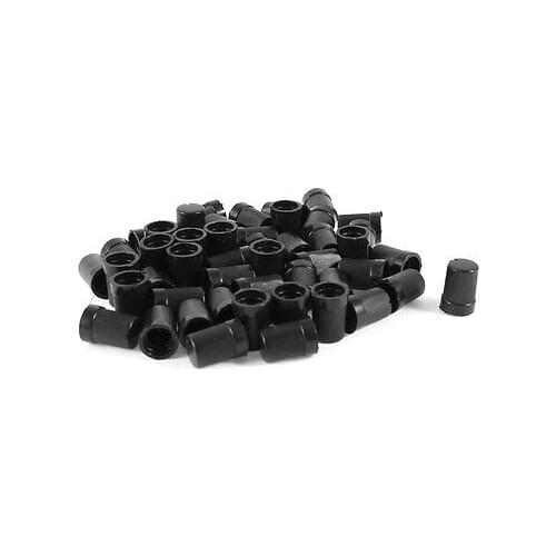 Knob Cap Black 10x14mm Plastic Potentiometer Knobs Cap Mini Rotary 50pcs