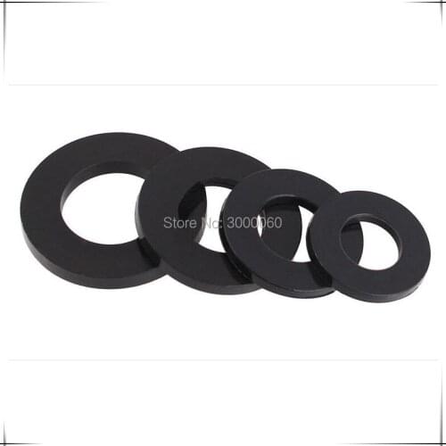 M2.5*5mm*1.0mm DIN125 Black Nylon Flat Washer Gasket 1000pcs/bag