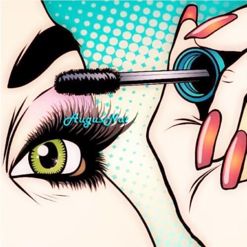 Makeup diamond painting full square eye wall art beauty room decor diy diamond dotz kit eyelash mosaic painting on canvas gift