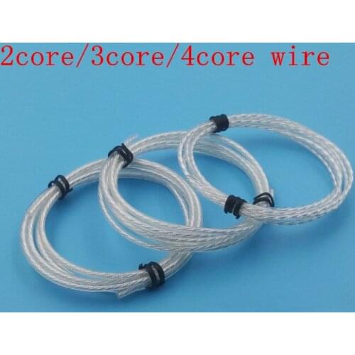 Single crystal silver wire Transparent diy earphone wire 5meters