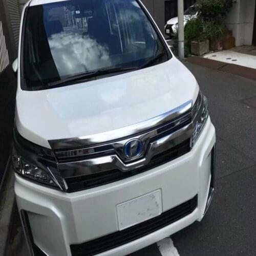 For Toyota Voxy R80 2017 Facelift ABS Chrome Front Grille Emble Garnish Trim Lower Car Styling Cover