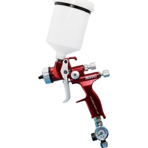 LISSON Professional Paint Spray Guns With Manometer HVLP Colorful Gun for Car Automotive Refinish Varnish Topcoat Clearcoat