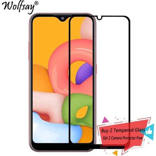 Full Cover Tempered Glass For Samsung Galaxy A01 Screen Protector For Samsung A01 A 01 Camera Glass For Samsung Galaxy A01 Glass