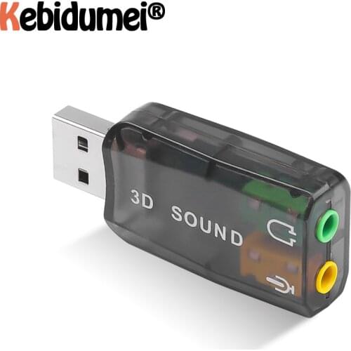 Portable External Usb To 3.5mm Mic Headphone Jack Stereo Headset 3d Sound Card Audio Adapter New Speaker Interface For Laptop