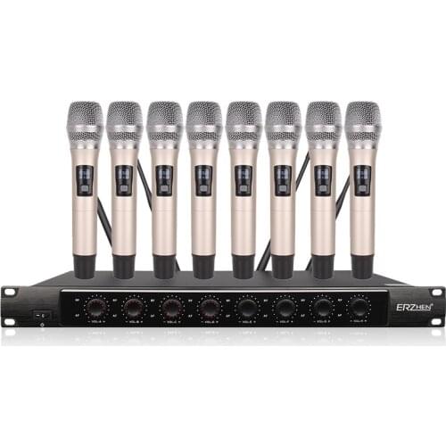 Professional wireless microphone system 8 handheld microphone karaoke OK household KTV stage performances
