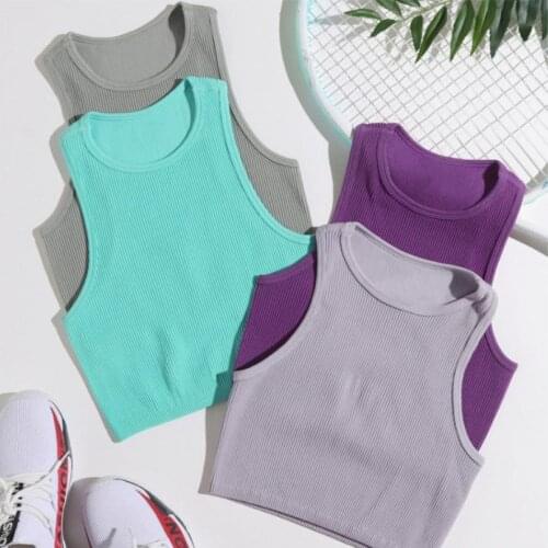 Sport yoga Top Women Fitness sexy Running Gym Vest Womens Tranksuit Workout Clothes Push Up Fitness Sports lingery Crop Top