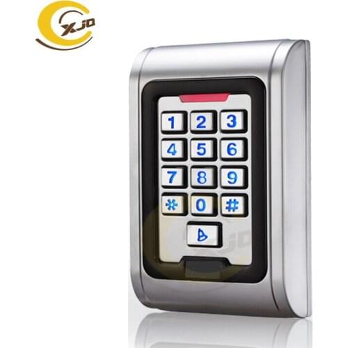 XJQ 2000 Users IP68 RFID Digital backlit keyboard Metal Waterproof Standalone access control, support Card, PIN, Card + PIN