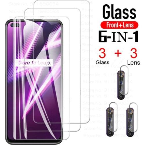 Tempered Glass Realme 6 Pro 5 6 7 Pro 5i 6i 7i for Camera Lens Glass on for Oppo Realme 6 7 Pro Screen Protector Phone 6Pro Film