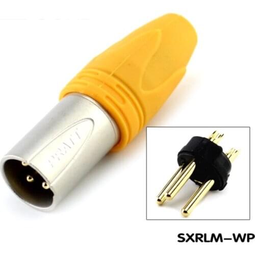 1Pcs XLR male 3P balanced 3-core audio signal plug microphone IP65 waterproof outdoor performance SXRLM-WP