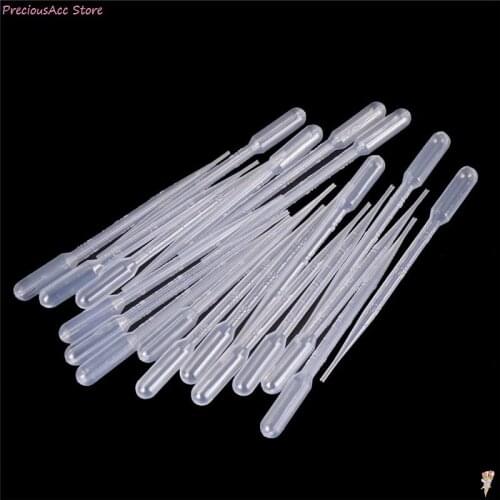 20pcs 3ml Pipettes Plastic Squeeze Transfer Disposable Pipettes Dropper Silicone Mold For UV Epoxy Resin Craft Jewelry Making