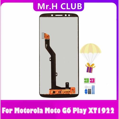 5.7" Lcd For Motorola Moto G6 Play Xt1922 XT1922-2 LCD Display Touch Screen Panel Mobile Phone Lcds Digitizer Assembly Replace