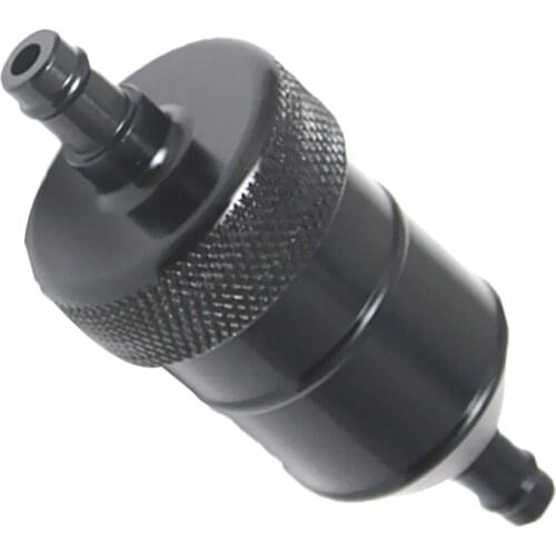 8mm 5/16' Aluminium Black ATV Inline Fuel Petrol Diesel Filter Universal High quality aluminum inline fuel filter