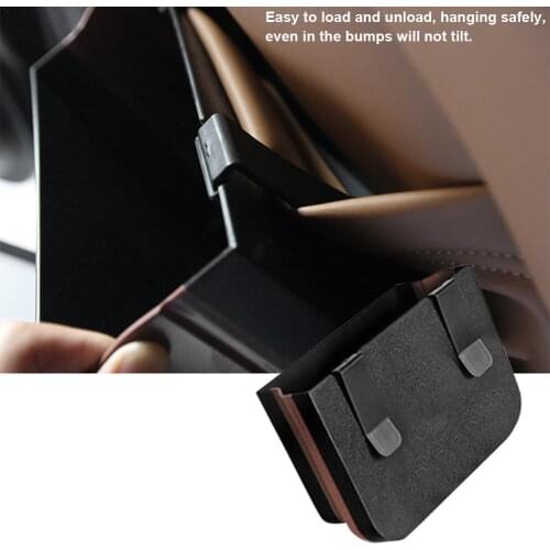 Car Trash Can Box Back Seat Car Supplies Car Trash Can Foldable Storage Trash Beverage Case Bin Organizer Car Accessories ABS