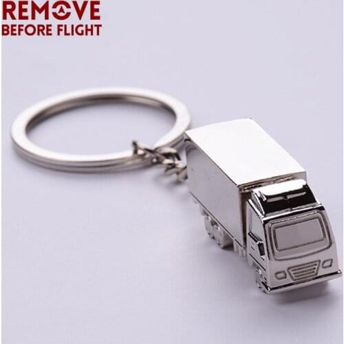 Remove Before Flight Key Chains 3D Truck Shaped Trendy Keyring Keychain for Car Key Holder Novelty Key Chains Pendant Key Ring