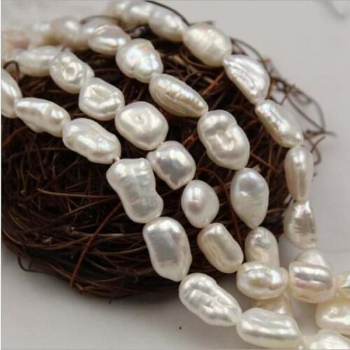 8*11MM 34Pcs Baroque 100% AA Natural Freshwater Pearl Strand Bead Earring Ear Charms Jewelry Loose Beads