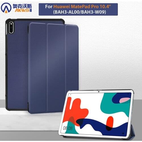 Tablet Case for Huawei Matepad 10.4 BAH3-W09 Auto Sleep Case Cover for Huawei 10.4 2020 Tri- folding Slim Protective Shell