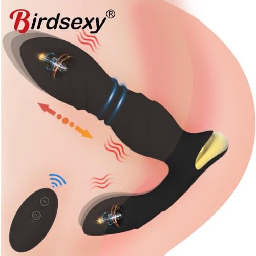 Gay Sex Toys Prostate Stimulator Vibrator Male Prostata Massager Dildo Anal Plugs Silicone Wireless Vibrator Prostate Massage