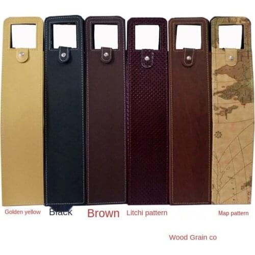 Manufacturers Custom-Made Wholesale Wine Bags of Wine Packaging Gift Boxes Red Wine Only Leather Box Red Black Brown